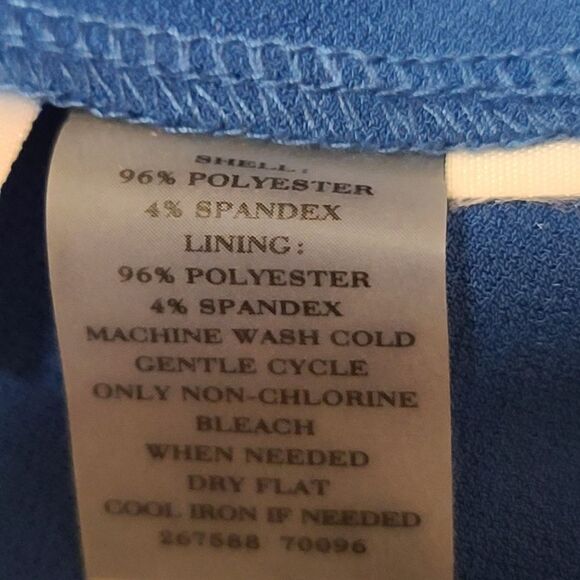 Ann Taylor Blue Side Zipper Blouse Tank Small - Picture 6 of 6